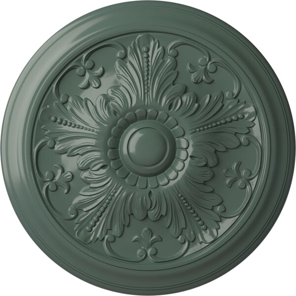 Ekena Millwork Vienna Ceiling Medallion (Fits Canopies up to 3 1/4"), Hand-Painted Cloud Burst, 16 7/8"OD x 5/8"P CM17VICBF - main